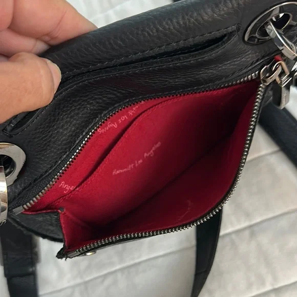 Hammitt Montana Rev Small Black Crossbody Bag with Metal Studs - Picture 10 of 12